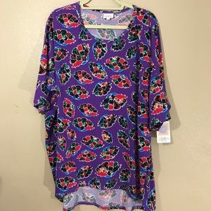 LuLaRoe Irma NWT Plus Size 3XL High Low Purple
